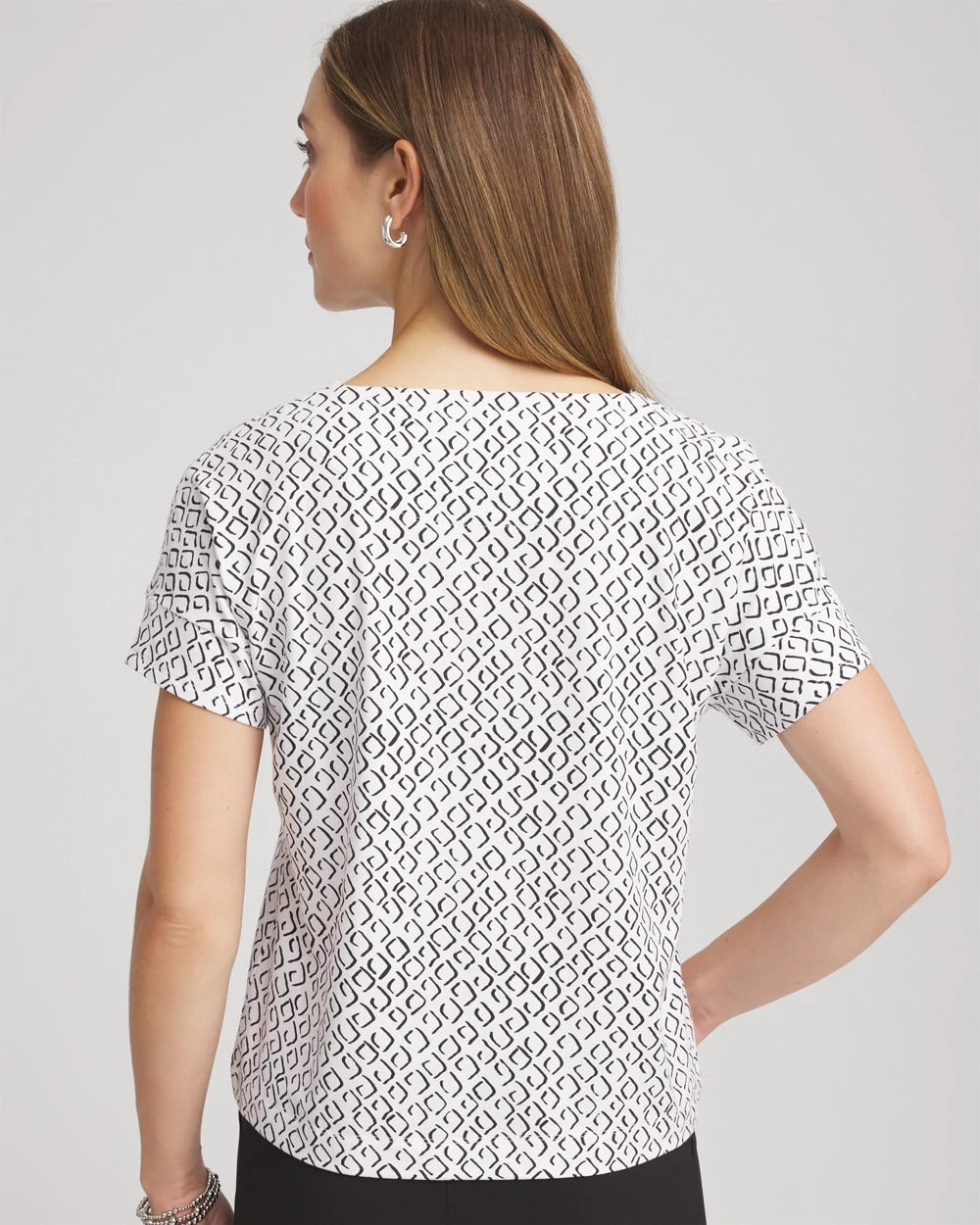 Chico's Zenergy® UPF Geo-Print Dolman Top