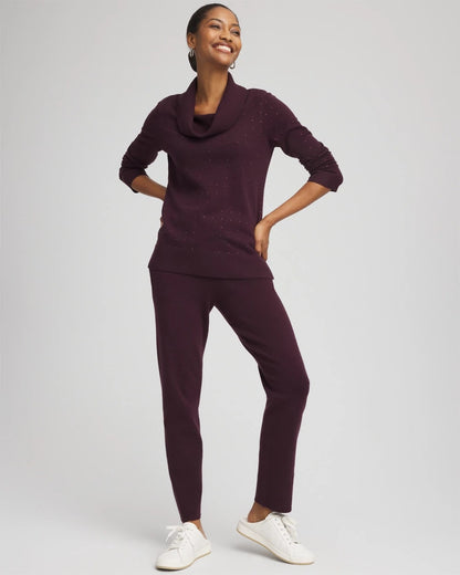 Chico's Zenergy® Luxe Diamante Cowlneck Tunic