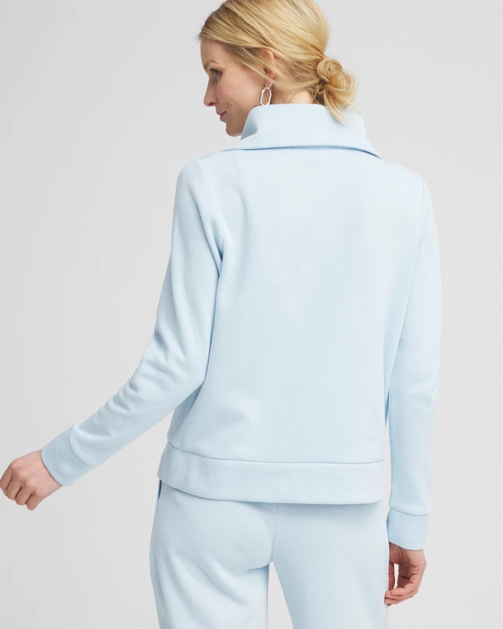 Chico's Zenergy® Beach Slub Half-Zip Pullover Top