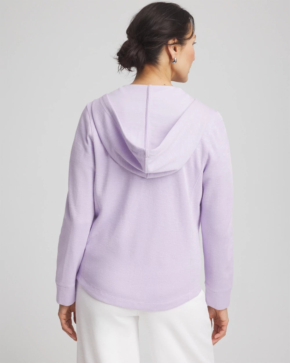 Chico's Zenergy® Beach Slub Zip-Front Hoodie