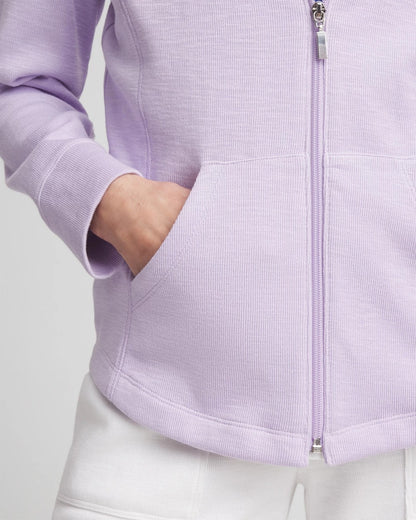 Chico's Zenergy® Beach Slub Zip-Front Hoodie