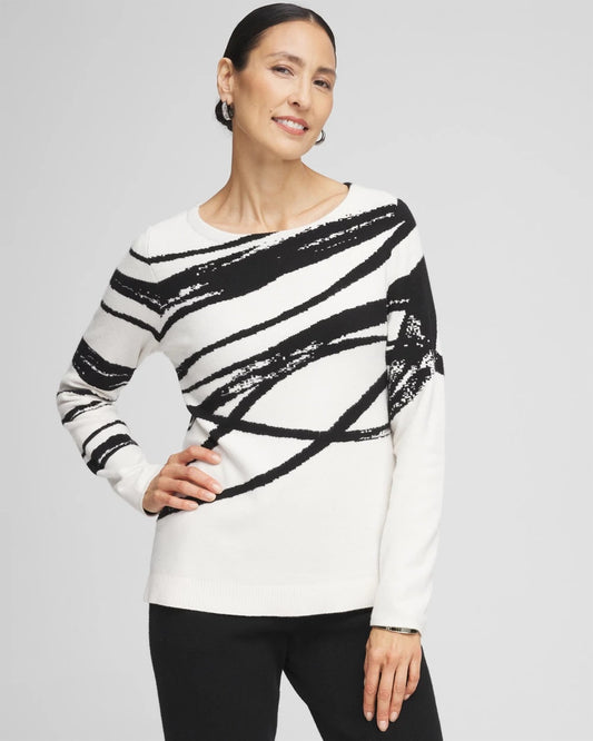 Chico's Zenergy® Luxe Jaquard Pullover