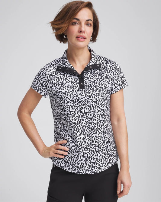 Chico's Zenergy® UPF Mockneck Short-Sleeve Top