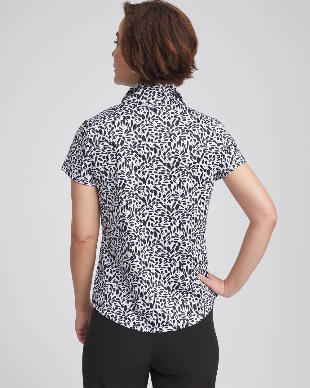 Chico's Zenergy® UPF Mockneck Short-Sleeve Top