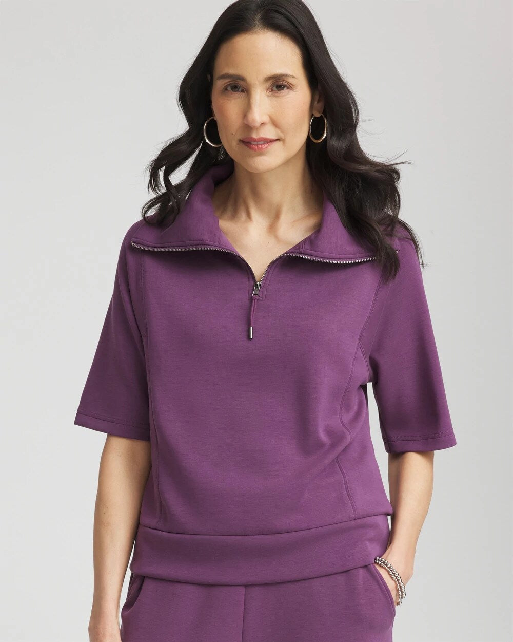 Chico's Zenergy® Soft Half-Zip Top