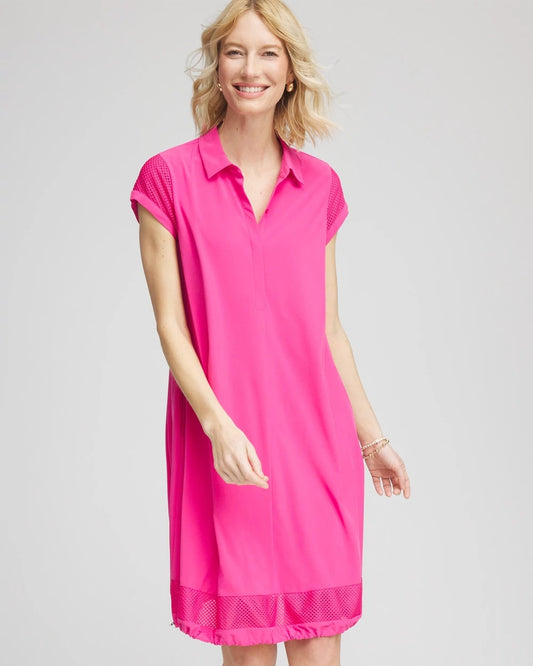 Chico's Zenergy® UPF Mesh-Trim Bungee Dress