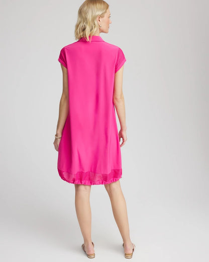 Chico's Zenergy® UPF Mesh-Trim Bungee Dress