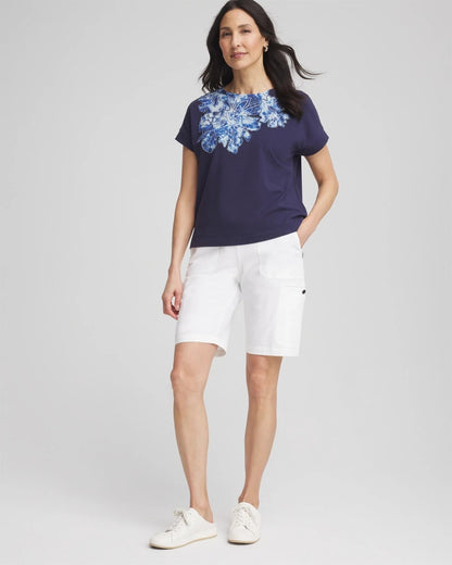 Chico's Zenergy® UPF Knit Applique Dolman Top