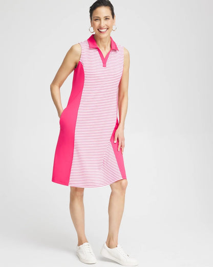 Chico's Zenergy® UPF Knit Block Stripe Dress