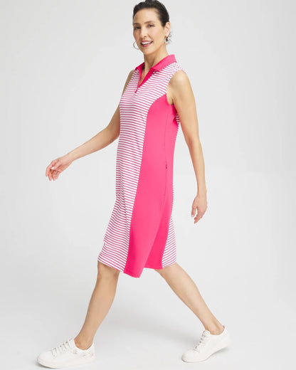 Chico's Zenergy® UPF Knit Block Stripe Dress