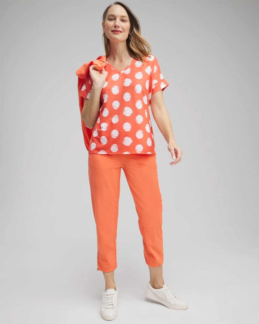 Chico's Zenergy® Dots Drop Shoulder Tee