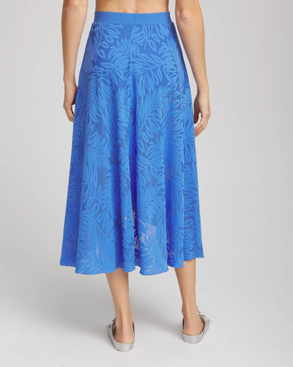 Chico's Gottex Skyfall Lace Long Skirt