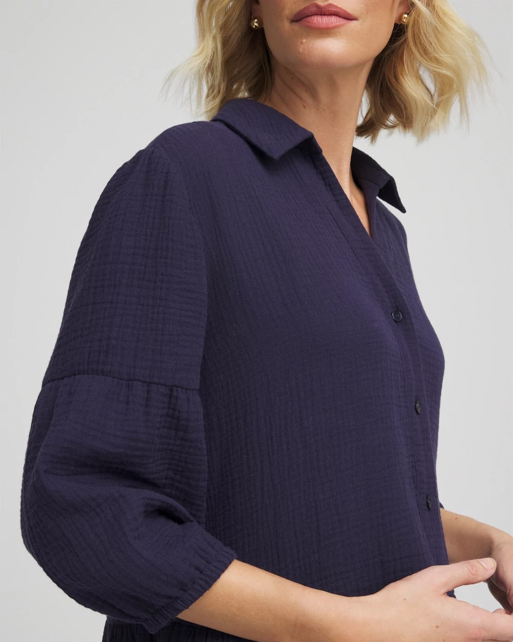 Chico's Woven Tiered Swim Cover-Up Dress
