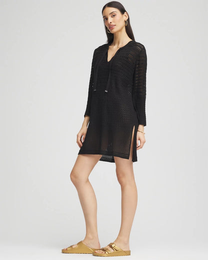 Chico's Chico's Tie-Front Beach Swimsuit Cover-Up