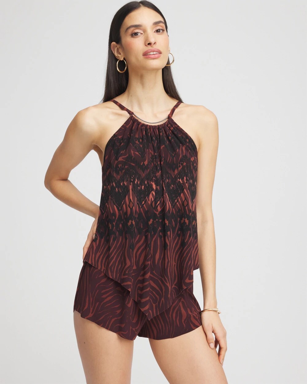 Chico's Magicsuit® Goldie Zabra Romper