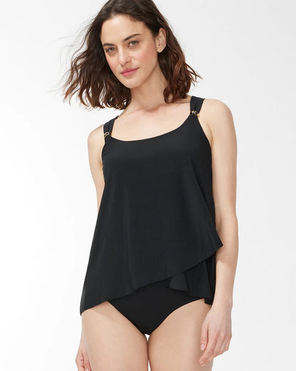 Chico's Miraclesuit Razzle Dazzle Tankini Top