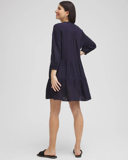Chico's Embroidered Eyelet Coverup