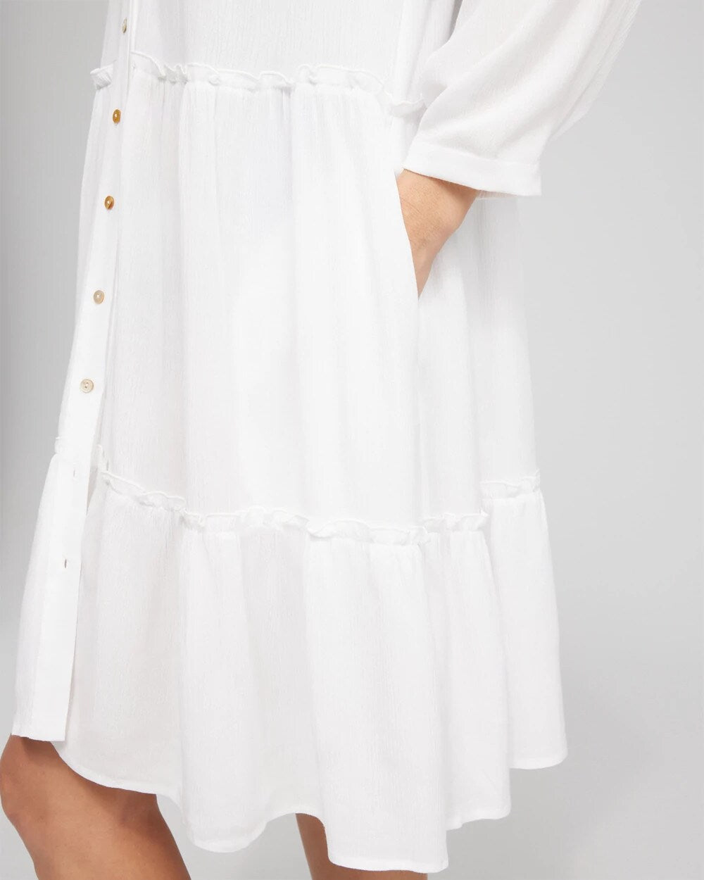 Chico's Button Front Swim Coverup