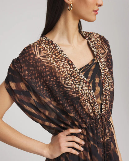 Chico's Miraclesuit® Raya De Safari Kimono Cover-Up