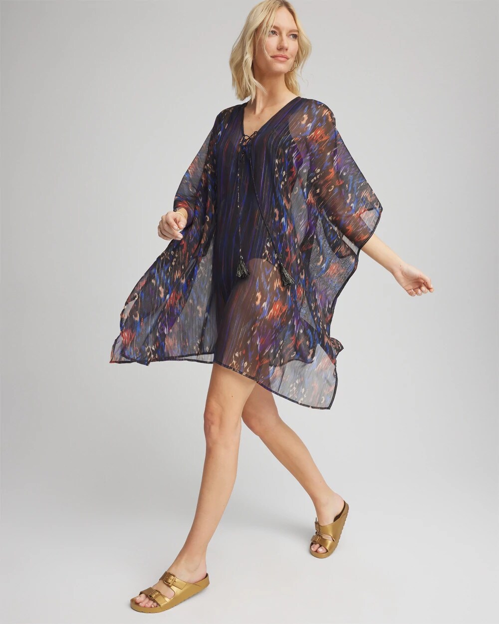 Chico's Miraclesuit® Tapiz Caftan Cover-Up