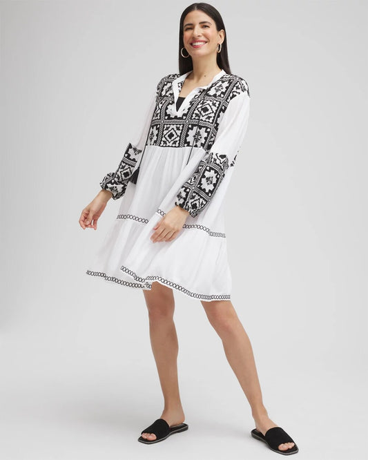 Chico's Eyelet Swim Dress Coverup