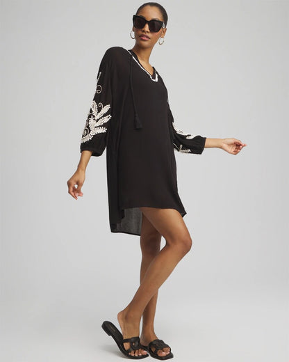Chico's Embroidered Coverup Dress