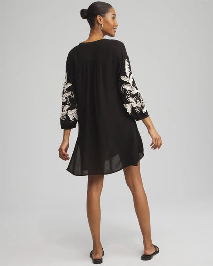 Chico's Embroidered Coverup Dress