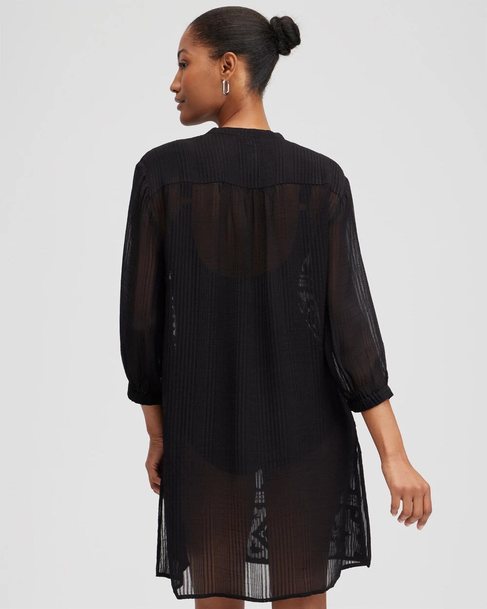 Chico's Embroidered Swim Dress Coverup