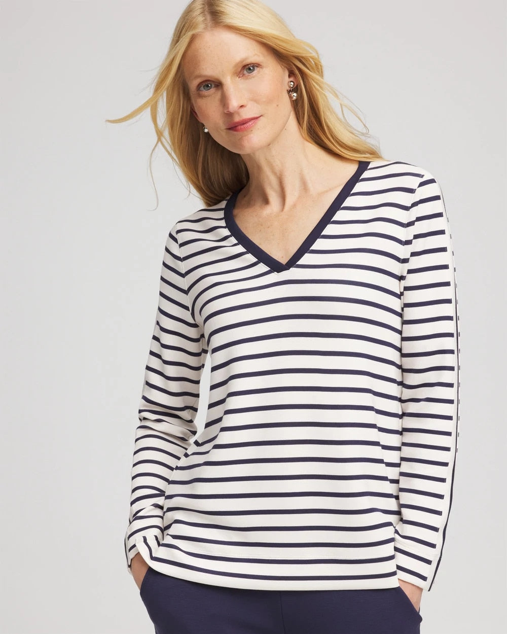 Chico's Zenergy® Soft Striped Top
