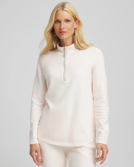 Chico's Zenergy® Luxe Half-Zip Pullover Top
