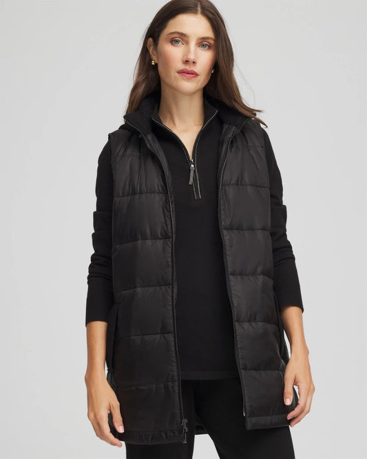 Chico's Zenergy® Quilted Hooded Vest