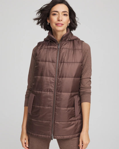 Chico's Zenergy® Quilted Hooded Vest