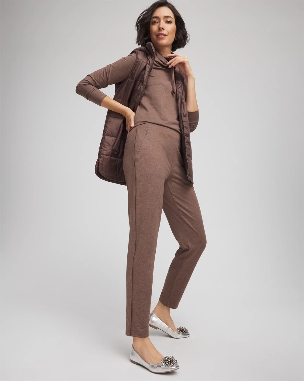 Chico's Zenergy® Cloud Satin Trim Pants