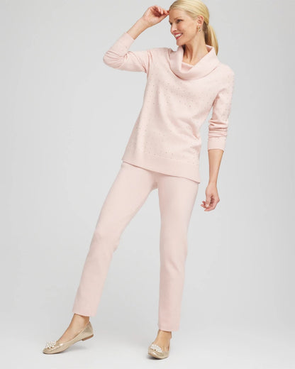 Chico's Zenergy® Luxe Diamante Cowlneck Tunic