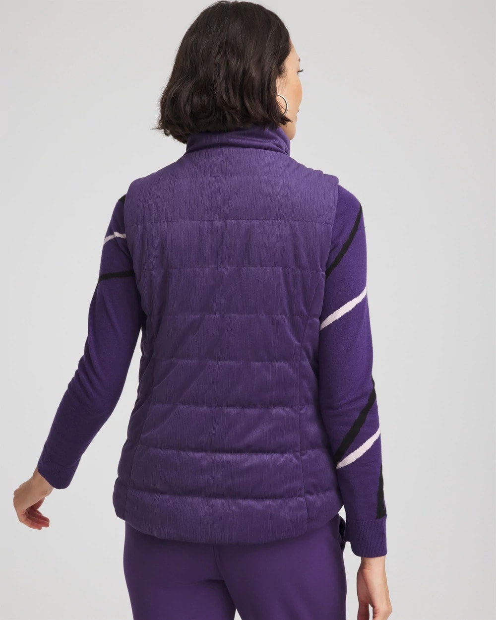 Chico's Zenergy® Reversible Velvet Puffer Vest