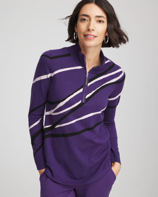 Chico's Zenergy® Luxe Morocco Half-Zip Pullover