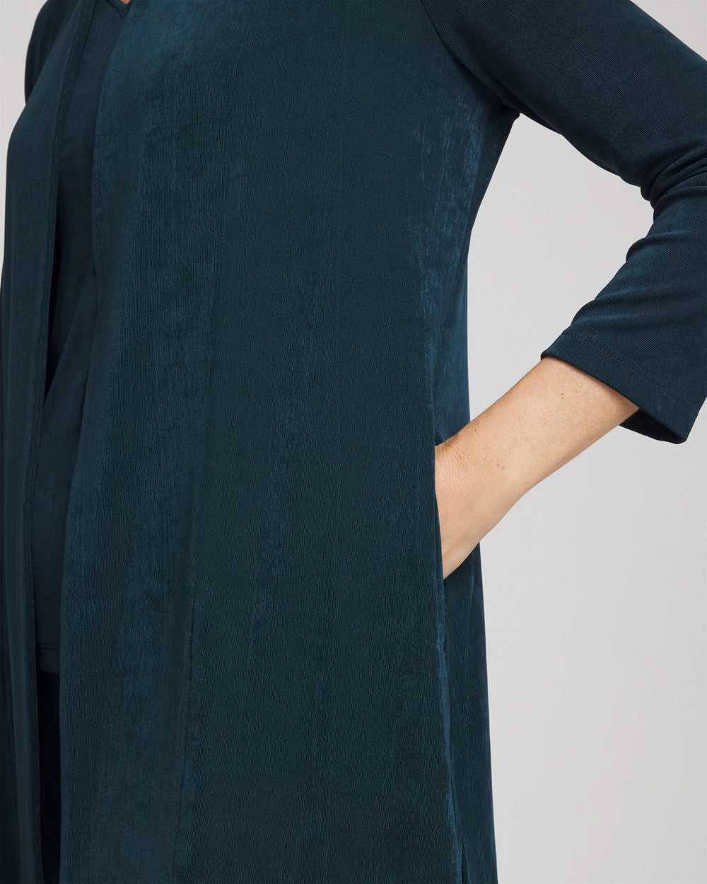 Chico's Travelers™ Long Knit Jacket