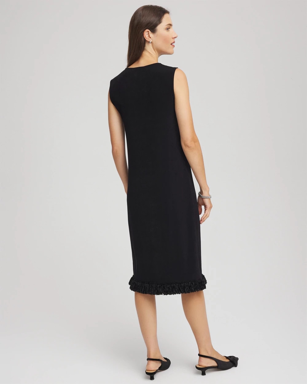 Chico's Travelers™ Fringe Hem Tank Dress
