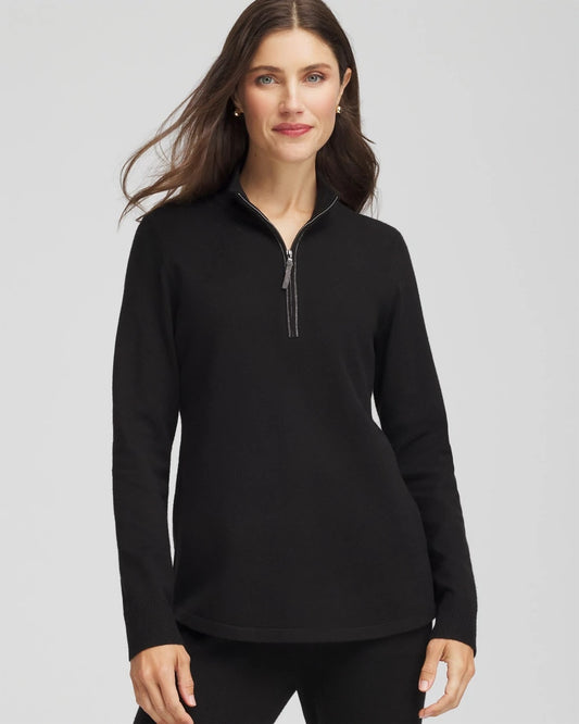 Chico's Zenergy® Luxe Half-Zip Pullover Top