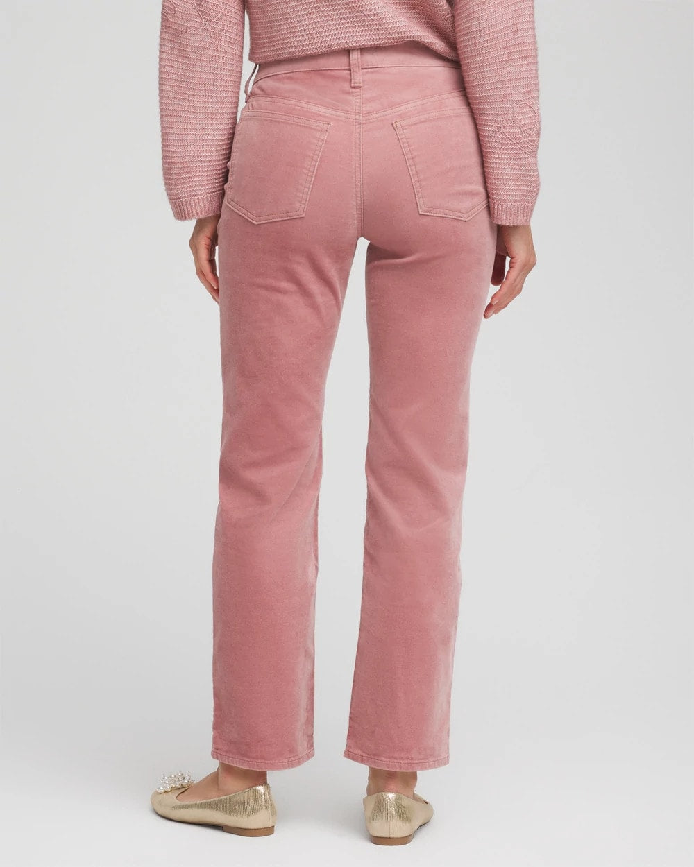 Chico's Velveteen Pull-On Flared Jeans