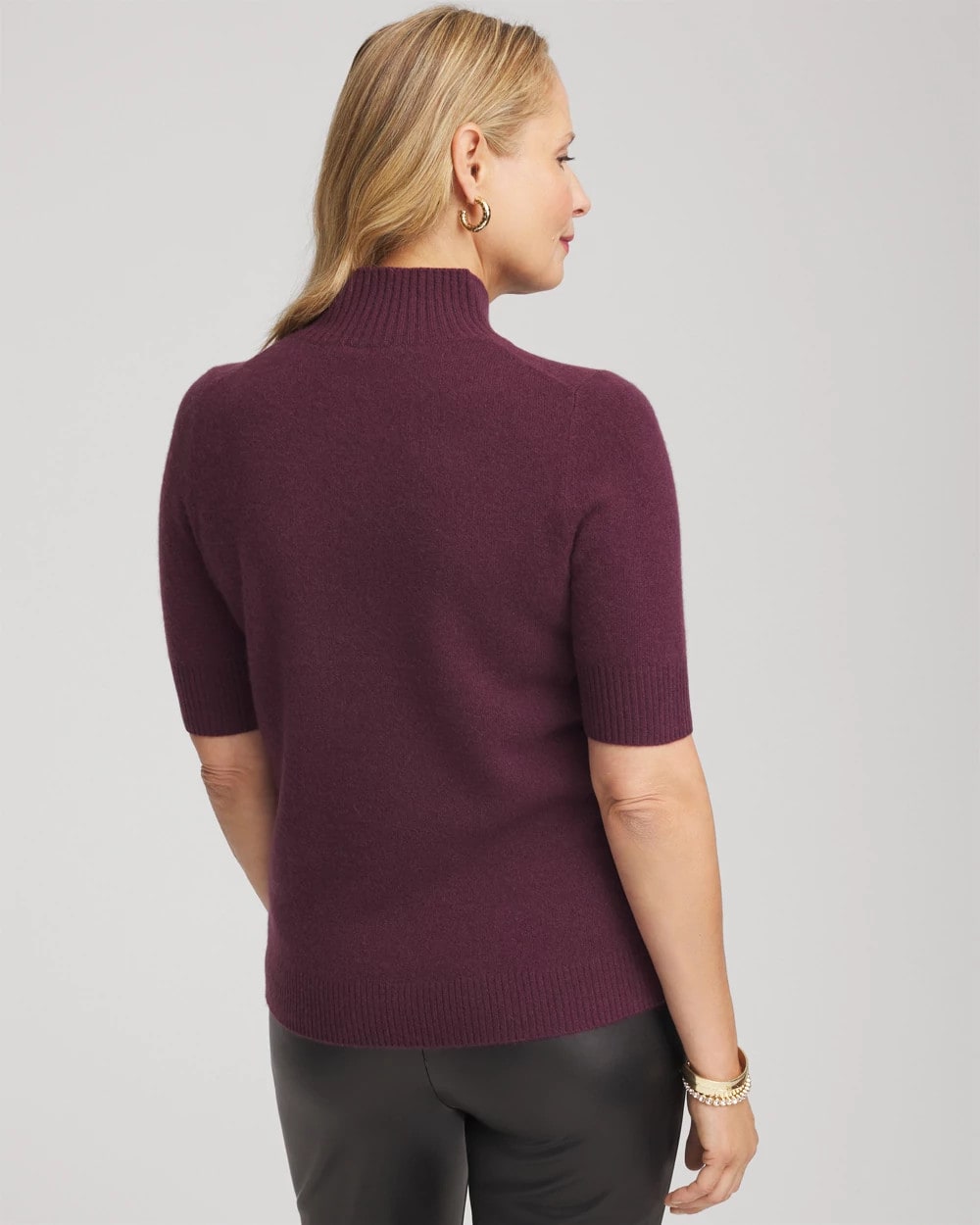 Chico's Cashmere Elbow-Sleeve Sweater