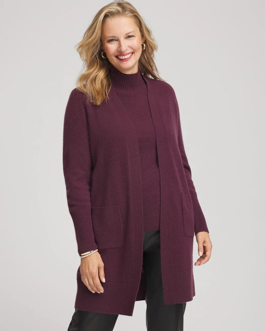 Chico's Cashmere Duster Cardigan