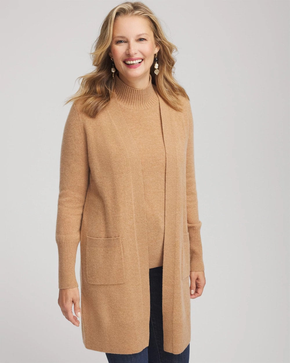 Chico's Cashmere Duster Cardigan