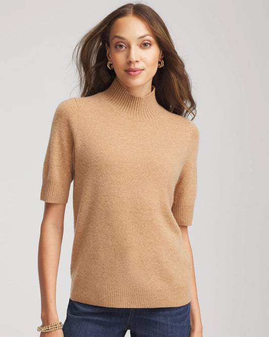 Chico's Cashmere Elbow-Sleeve Sweater