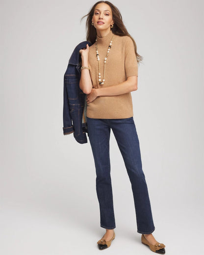 Chico's Cashmere Elbow-Sleeve Sweater