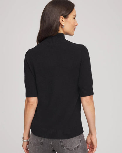 Chico's Cashmere Elbow-Sleeve Sweater