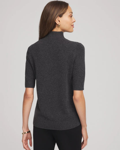 Chico's Cashmere Elbow-Sleeve Sweater