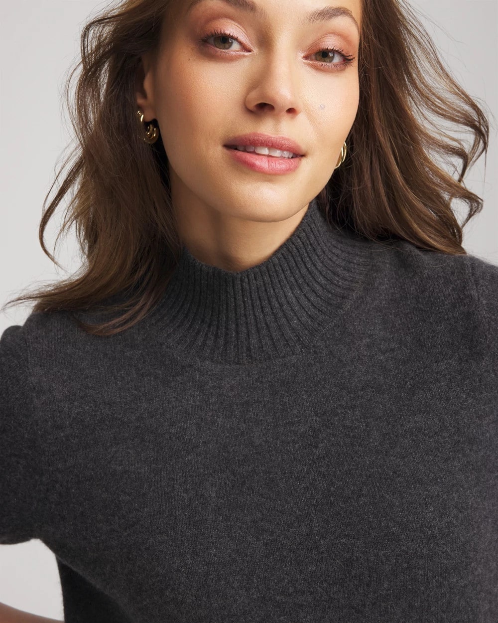 Chico's Cashmere Elbow-Sleeve Sweater