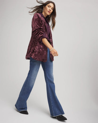 Chico's Crushed Velvet Blazer