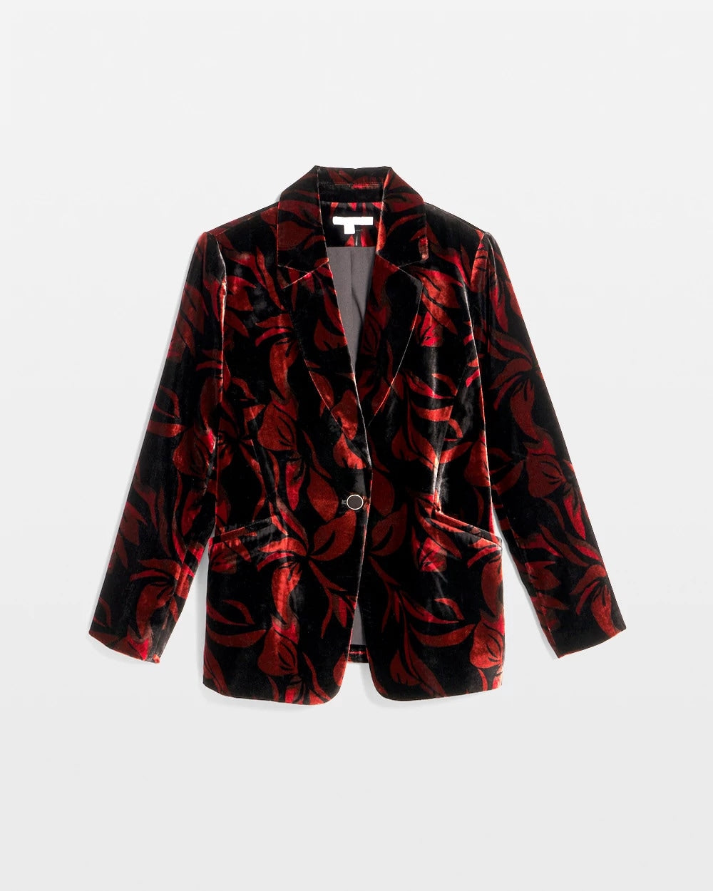 Chico's Velvet Printed Blazer